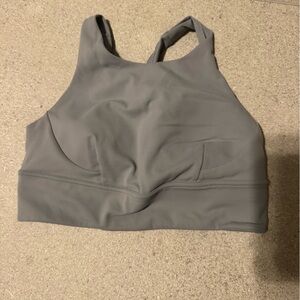 Lululemon wunder train longline bra rhino grey